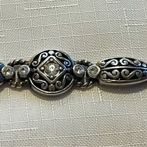 Elegant Silver Bracelet with Intricate Design